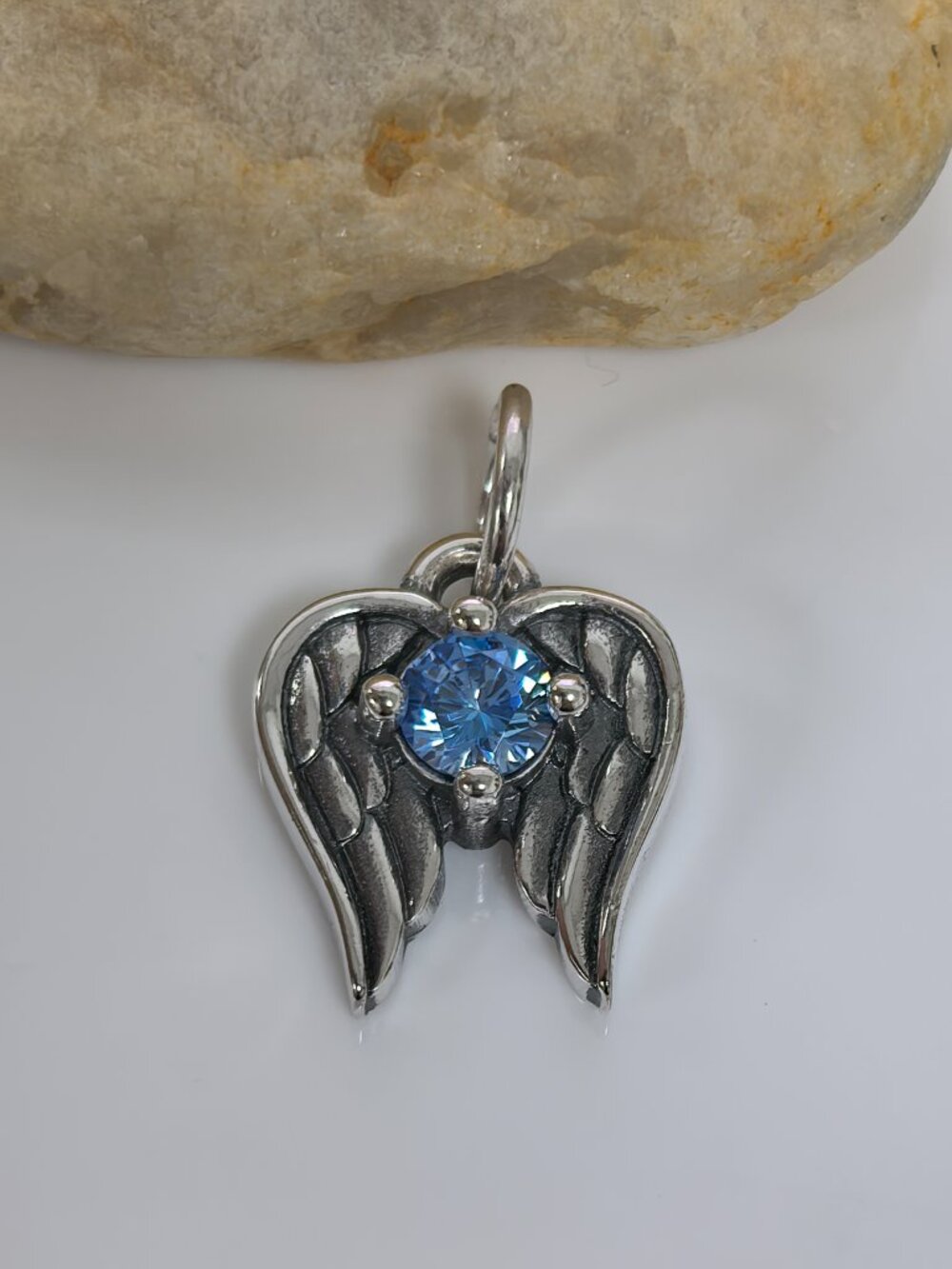 James Avery Angel Wings Birthstone Charm, S925 Silver Jewelry (Women's)